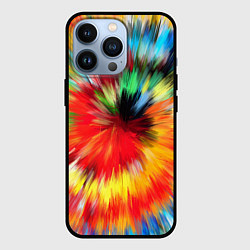 Чехол для iPhone 13 Pro Абстракция разноцветная и яркая, цвет: 3D-черный