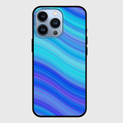 Чехол для iPhone 13 Pro Абстракция волны, цвет: 3D-черный