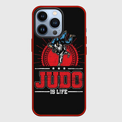 Чехол для iPhone 13 Pro Judo is life, цвет: 3D-красный