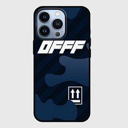 Чехол для iPhone 13 Pro Off-White, цвет: 3D-черный