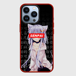 Чехол для iPhone 13 Pro SENPAI ANIME, цвет: 3D-красный