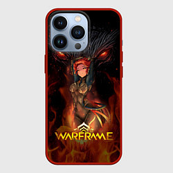 Чехол для iPhone 13 Pro Warframe anime girl, цвет: 3D-красный