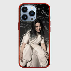 Чехол для iPhone 13 Pro BILLIE EILISH: Where Do We Go, цвет: 3D-красный