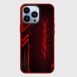 Чехол для iPhone 13 Pro Cyberpunk 2077, цвет: 3D-красный