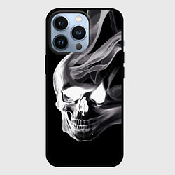 Чехол для iPhone 13 Pro Wind - smoky skull, цвет: 3D-черный