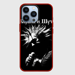 Чехол для iPhone 13 Pro Король и Шут Анархия спина, цвет: 3D-красный