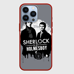 Чехол для iPhone 13 Pro Sherlock Holmesboy, цвет: 3D-красный