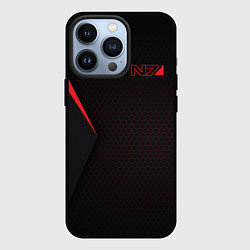 Чехол для iPhone 13 Pro Mass Effect N7, цвет: 3D-черный