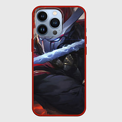Чехол для iPhone 13 Pro Кровавая Луна Ясуо, цвет: 3D-красный