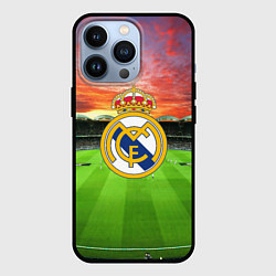 Чехол для iPhone 13 Pro FC Real Madrid, цвет: 3D-черный