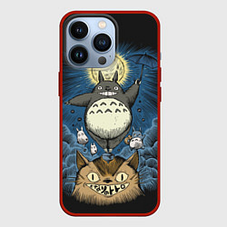 Чехол для iPhone 13 Pro My Neighbor Totoro, цвет: 3D-красный