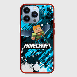 Чехол для iPhone 13 Pro Minecraft Майнкрафт, цвет: 3D-красный