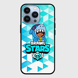 Чехол для iPhone 13 Pro BRAWL STARS LEON SHARK, цвет: 3D-черный