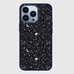 Чехол для iPhone 13 Pro Космос, цвет: 3D-тёмно-синий