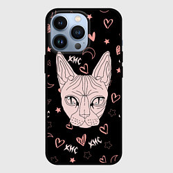 Чехол для iPhone 13 Pro КИС-КИС, цвет: 3D-черный