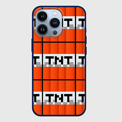 Чехол для iPhone 13 Pro Minecraft-Динамит, цвет: 3D-тёмно-синий