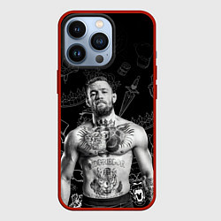 Чехол для iPhone 13 Pro CONOR McGREGOR, цвет: 3D-красный