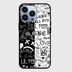 Чехол для iPhone 13 Pro LIL PEEP LOGOBOMBING, цвет: 3D-черный