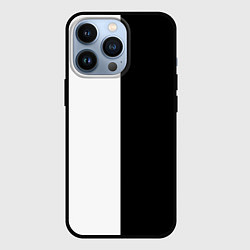 Чехол для iPhone 13 Pro ПРОСТО ЧЁРНО-БЕЛЫЙ, цвет: 3D-черный