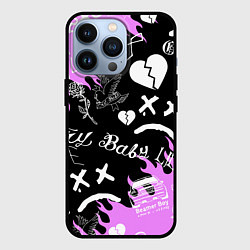 Чехол для iPhone 13 Pro LIL PEEP, цвет: 3D-черный