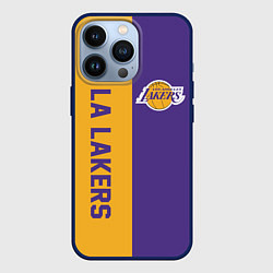 Чехол для iPhone 13 Pro LA LAKERS, цвет: 3D-тёмно-синий