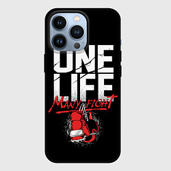 Чехол для iPhone 13 Pro One Life Many Fight, цвет: 3D-черный