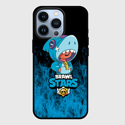 Чехол для iPhone 13 Pro Brawl stars leon shark, цвет: 3D-черный