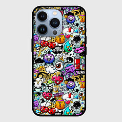 Чехол для iPhone 13 Pro Stickerboom, цвет: 3D-черный