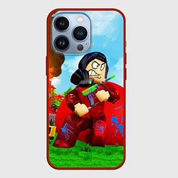 Чехол для iPhone 13 Pro ROBLOX, цвет: 3D-красный