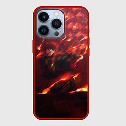 Чехол для iPhone 13 Pro Танджиро Камадо, цвет: 3D-красный
