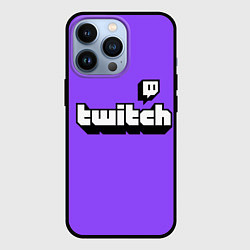 Чехол для iPhone 13 Pro Twitch, цвет: 3D-черный