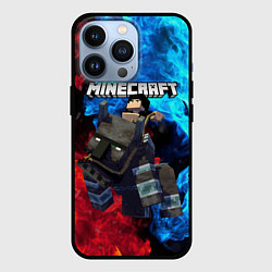 Чехол для iPhone 13 Pro Minecraft Майнкрафт, цвет: 3D-черный