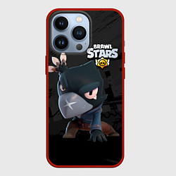 Чехол для iPhone 13 Pro Brawl Stars Crow Ворон, цвет: 3D-красный