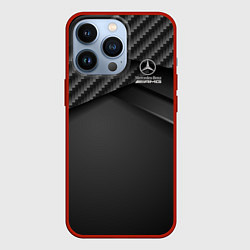 Чехол для iPhone 13 Pro Mercedes-AMG, цвет: 3D-красный