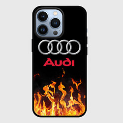 Чехол для iPhone 13 Pro AUDI, цвет: 3D-черный