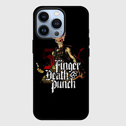 Чехол для iPhone 13 Pro Five Finger Death Punch, цвет: 3D-черный