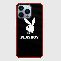 Чехол для iPhone 13 Pro PLAYBOY, цвет: 3D-красный