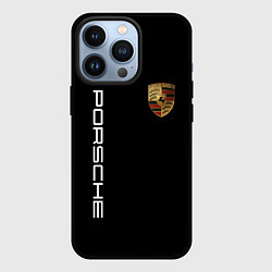 Чехол для iPhone 13 Pro PORSCHE, цвет: 3D-черный