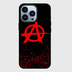 Чехол для iPhone 13 Pro АНАРХИЯ, цвет: 3D-черный