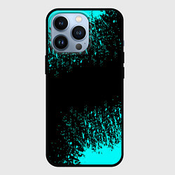 Чехол для iPhone 13 Pro Краска, цвет: 3D-черный