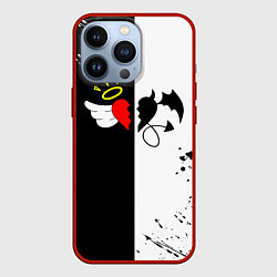 Чехол для iPhone 13 Pro Добро и зло, Payton Moormeier, цвет: 3D-красный