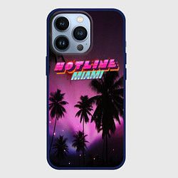 Чехол для iPhone 13 Pro HOTLINE MIAMI, цвет: 3D-тёмно-синий