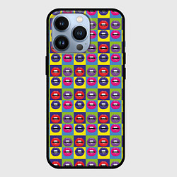 Чехол для iPhone 13 Pro Губы Поп-арт, цвет: 3D-черный