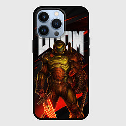 Чехол для iPhone 13 Pro DOOM ETERNAL, цвет: 3D-черный