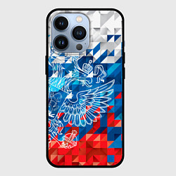Чехол для iPhone 13 Pro Россия, цвет: 3D-черный