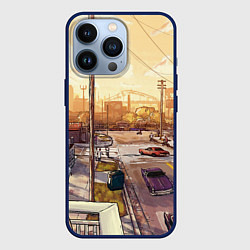 Чехол для iPhone 13 Pro GTA San Andreas, цвет: 3D-тёмно-синий