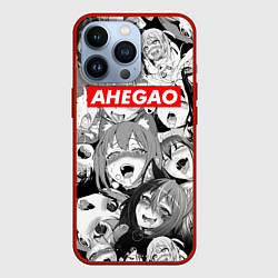 Чехол для iPhone 13 Pro AHEGAO АХЕГАО, цвет: 3D-красный