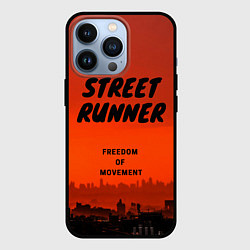 Чехол для iPhone 13 Pro Street runner, цвет: 3D-черный