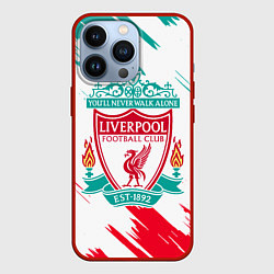 Чехол для iPhone 13 Pro LIVERPOOL, цвет: 3D-красный