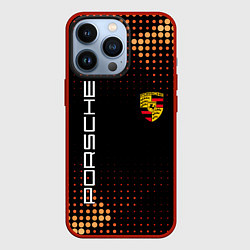 Чехол для iPhone 13 Pro PORSCHE, цвет: 3D-красный